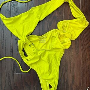 Meshki Neon Yellow Women's Swimsuit